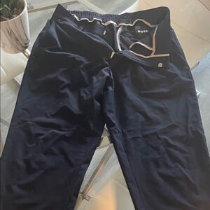 Boss Men's Dark Blue Dress Pants